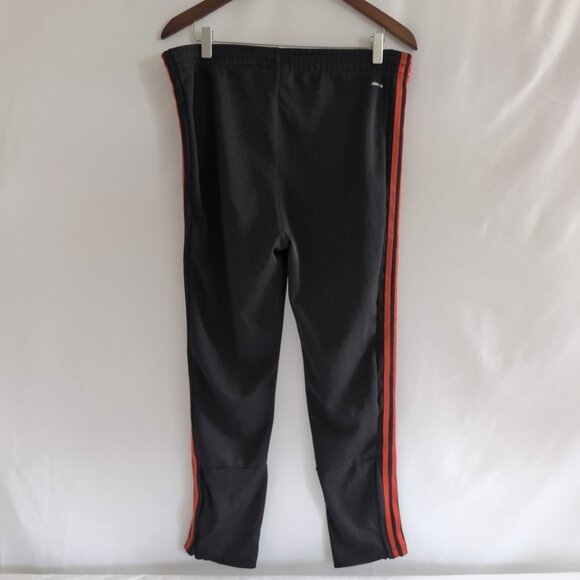 Adidas x Olympics Youth Track Pants Black Red Stripes Drawstring, Large (13-14Y) - Picture 2 of 11